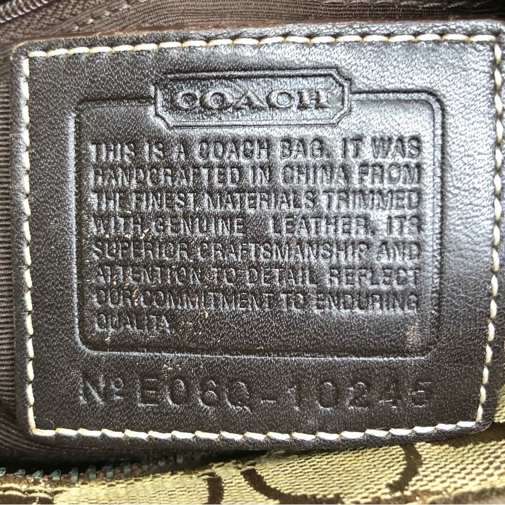 Coach Signature Hampton Canvas Jacquard Tote 10245 - Picture 15 of 15